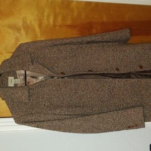 LL Bean Wool Overcoat.